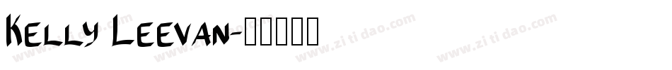Kelly Leevan字体转换